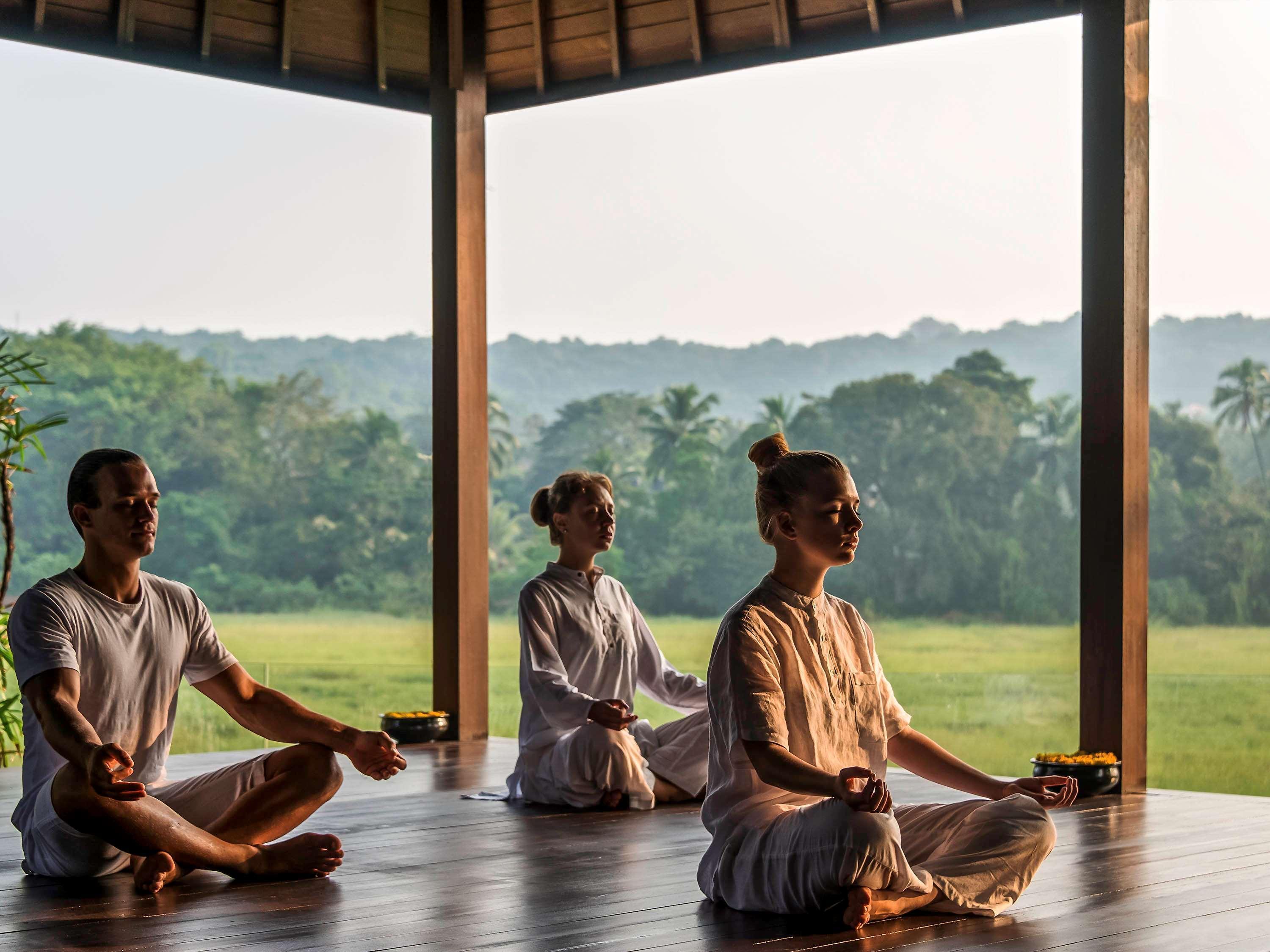 منتجع وسبا نوفوتيل جوا - علامة فنادق أكورهوتيلز كاندولِم المظهر الخارجي الصورة Meditation at the Banyan Retreat